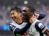 Tottenham Hotspur's Son Heung-min and Yves Bissouma on August 24, 2024