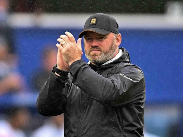 Plymouth Argyle manager Wayne Rooney thanks his fans after the Sky Bet Championship match between Queens Park Rangers and Plymouth Argyle at Loftus Road Stadium, London, 24th August 2024 (25th August 2024)