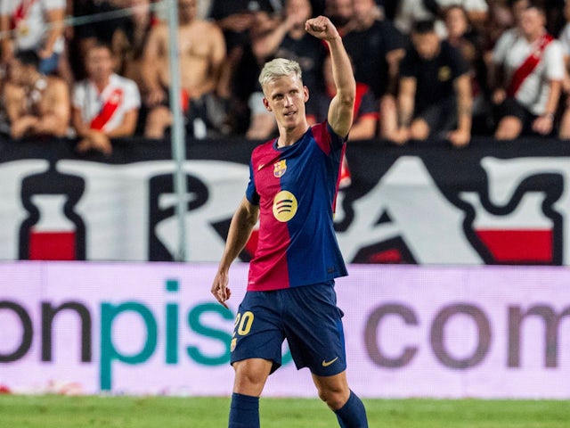 Barcelona maintain 100% start as Dani Olmo nets winner on debut