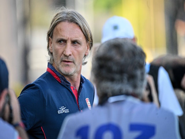  Davide Nicola during Cagliari Calcio vs Como 1907, Italian soccer Serie A match in Cagliari, Italy, August 26 2024