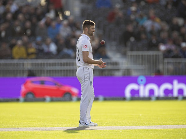 Mark Wood of England during the 1st Rothesay Test match between England and Sri Lanka on August 27, 2024