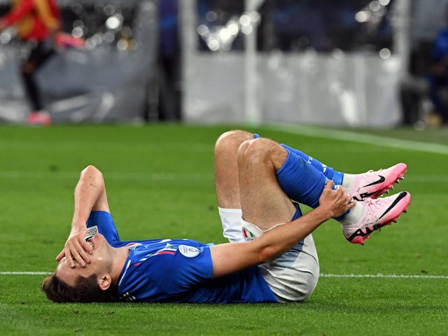 Federico Chiesa suffers an injury with Italy in June 2024