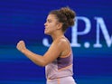 Jasmine Paolini reacts at the US Open on August 27, 2024