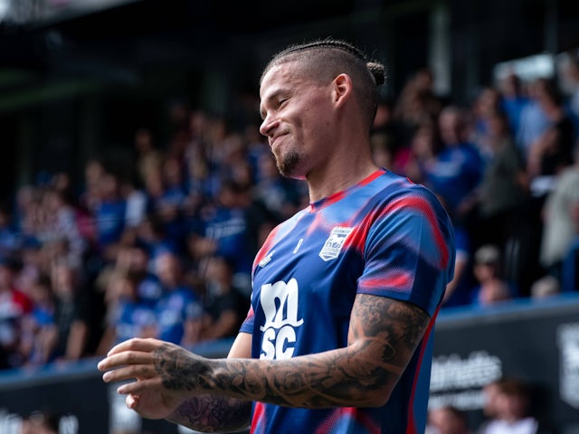 Kalvin Phillips of Ipswich Town at Portman Road on 17 August 2024