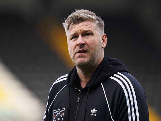 Salford City boss Karl Robinson on March 23, 2024