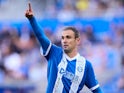 Deportivo Alaves' Kike Garcia in action on August 25, 2024