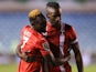 Daniel Agyei of Leyton Orient and Omar Beckles of Leyton Orient celebrate on August 27, 2024