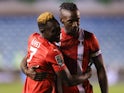 Daniel Agyei of Leyton Orient and Omar Beckles of Leyton Orient celebrate on August 27, 2024