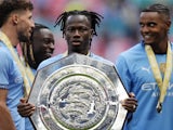 Manchester City's Issa Kabore during the FA Community Shield match at Wembley Stadium on August 27, 2024