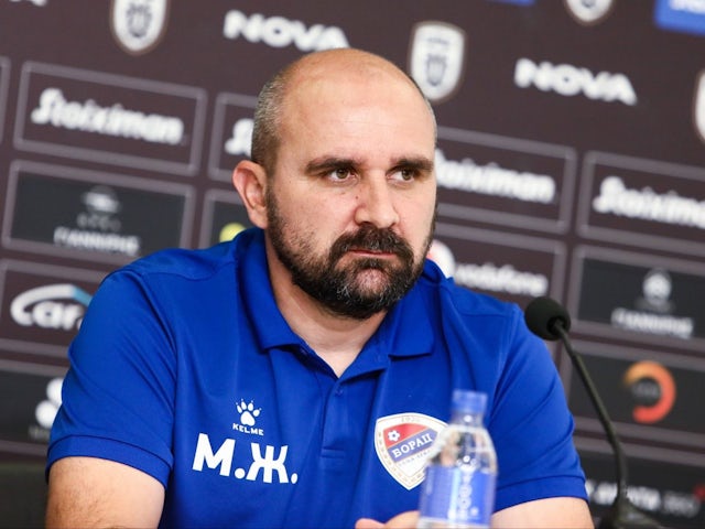 Coach of Borac Banja Luka, Mladen Zizovic, during a press conference on July 23, 2024 [on August 27, 2024]