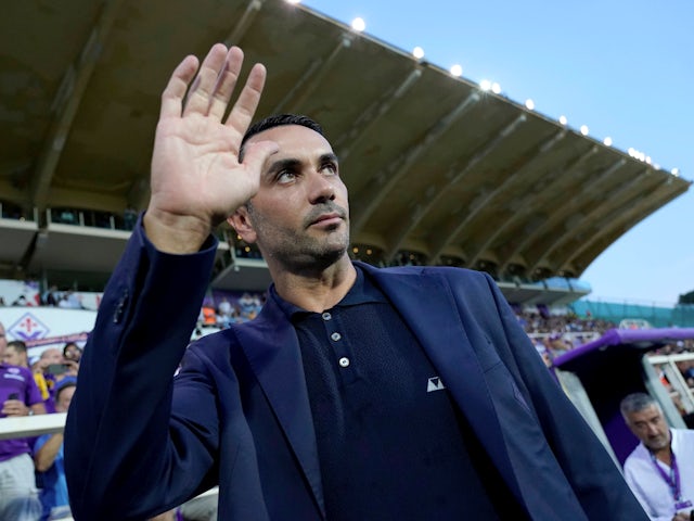 Head Coach Raffaele Palladino Fiorentina v Puskas Academy, Stadio Artemio Franchi, August 22, 2024