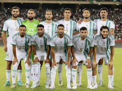 Algeria players line up on September 5, 2024