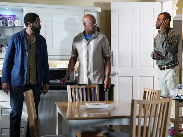 Kobina, George and Kojo on EastEnders on August 29, 2024