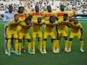 Angola players line up on February 2, 2024