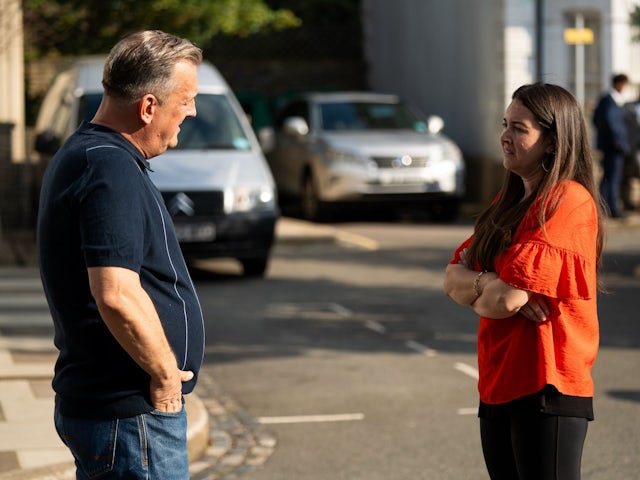 Harvey and Stacey on EastEnders on August 29, 2024