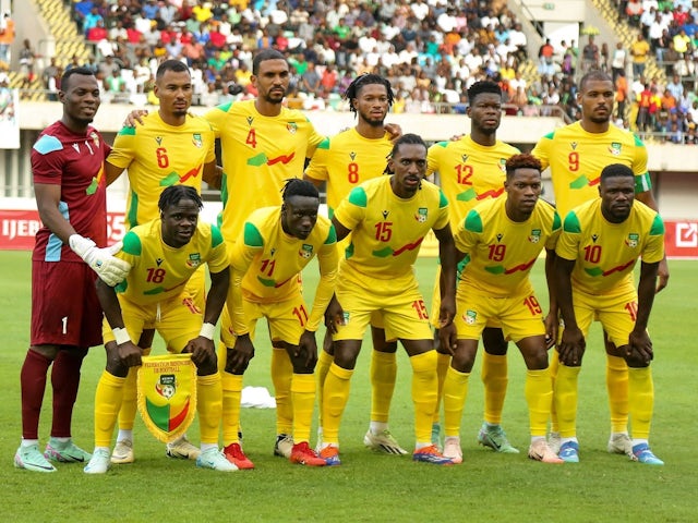 Benin players line up on September 7, 2024