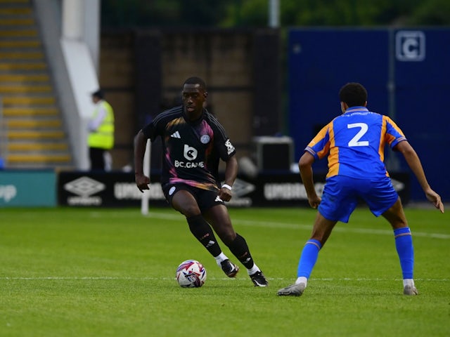 Boubakary Soumare of Leicester City during a pre-season friendly on July 23, 2024