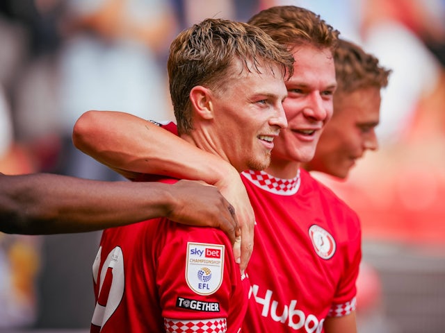 George Tanner of Bristol City celebrates on August 24, 2024