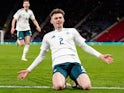 Northern Ireland's Conor Bradley celebrates scoring their first goal on March 26, 2024