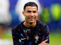 Portugal's Cristiano Ronaldo during the warm-up on July 5, 2024