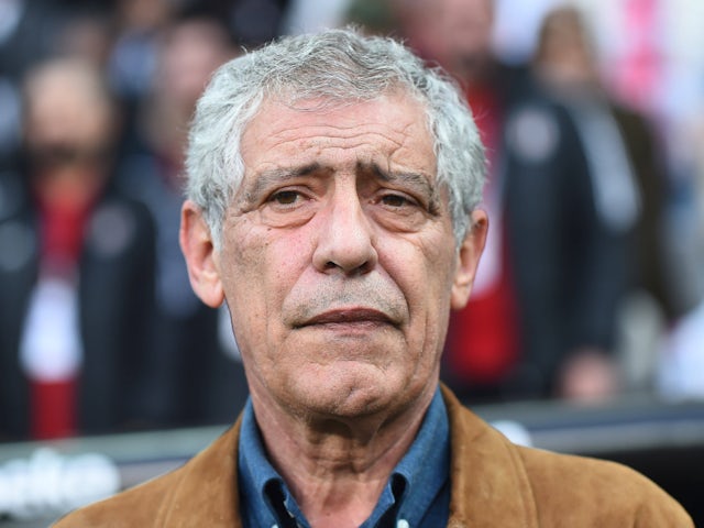 Azerbaijan manager Fernando Santos pictured in April 2024