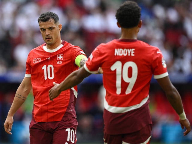 Granit Xhaka and Dan Ndoye, Switzerland Euro 2024