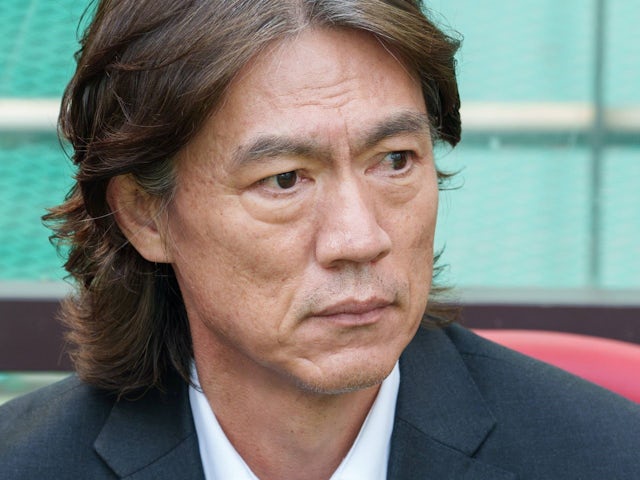 Hong Myung-Bo of Ulsan Hyundai during the K League 1 match between FC Seoul and Ulsan Hyundai HD FC at the Seoul World Cup Stadium in Seoul, South Korea on May 04, 2024