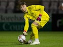 Hubert Graczyk in action for Arsenal Under-21s on March 6, 2023