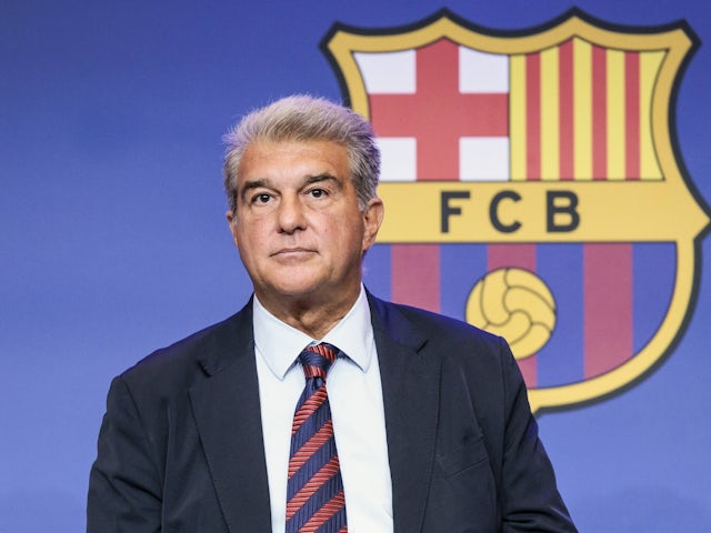 Barcelona president Joan Laporta during a press conference on September 3, 2024