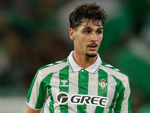 Real Betis midtbanespiller Johnny Cardoso 29. august 2024