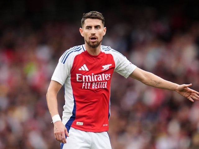 Arsenal's Jorginho in action on August 7, 2024