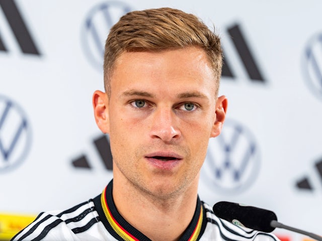 Germany's Joshua Kimmich during a press conference on September 3, 2024