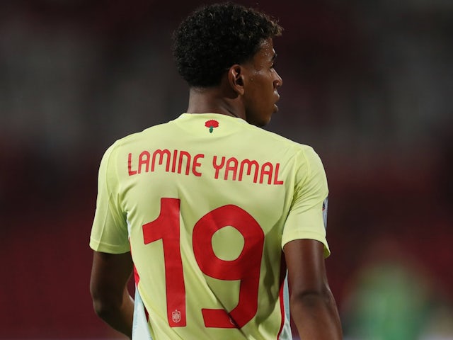 Spain attacker Lamine Yamal on September 5, 2024