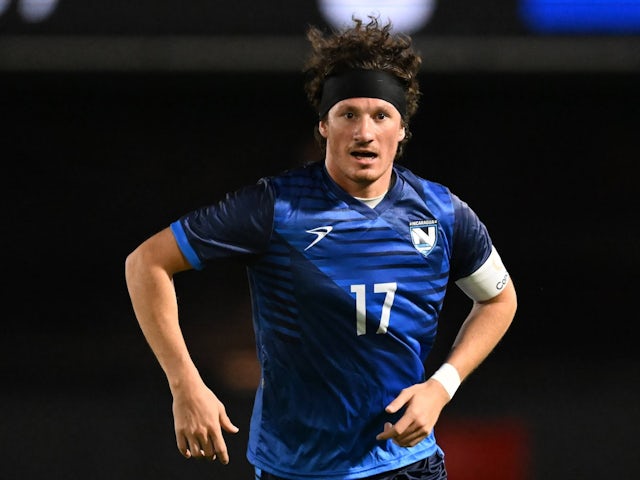  Matías Moldskred Belli in action for Nicaragua on September 22, 2022