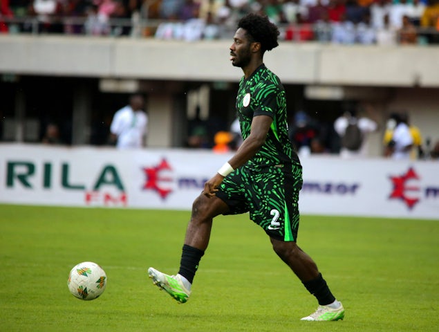 Ola Aina in action for Nigeria 