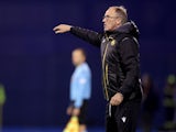 Oleksandr Petrakov, manager of Armenia, reacts during his side's UEFA EURO 2024 European qualifier match against Croatia on November 21, 2023