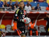 Costa Rica goalkeeper Patrick Sequeira in action at the Copa America on June 28, 2024