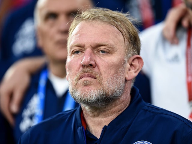 Montenegro manager Robert Prosinecki pictured in 2019