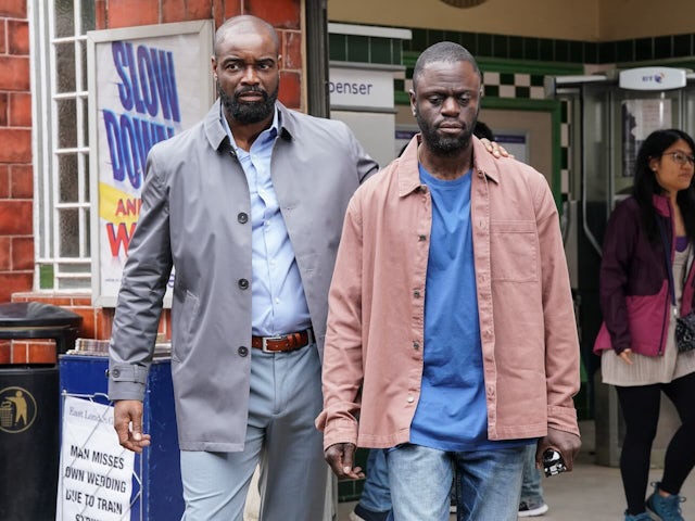 Junior and Kojo on EastEnders on September 10, 2024