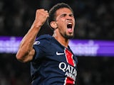 Warren Zaire-Emery of Paris Saint-Germain (PSG) celebrates during a Ligue 1 match on August 23, 2024