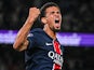 Warren Zaire-Emery of Paris Saint-Germain (PSG) celebrates during a Ligue 1 match on August 23, 2024