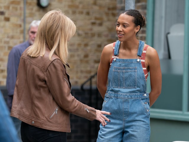 Cindy and Gina on EastEnders on September 12, 2024