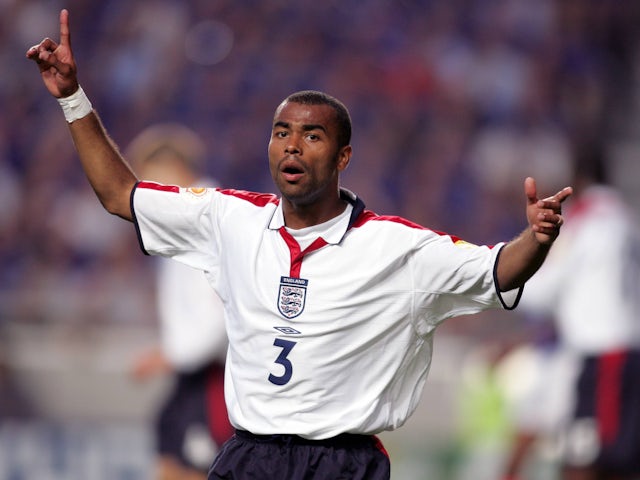 Ashley Cole in action for England on June 13, 2004