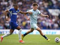 Chelsea's Christopher Nkunku and Bournemouth's Alex Scott battle for the ball on May 19, 2024