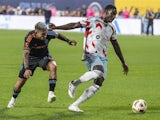 Carlos Teran of Chicago Fire in action against New York City FC on August 24, 2024