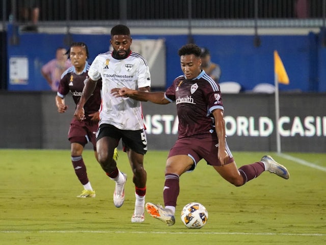 Jonathan Lewis of Colorado Rapids in action against Dallas on August 31, 2024