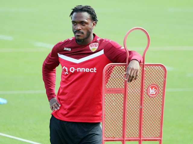 Dan-Axel Zagadou in Stuttgart training on September 10, 2024