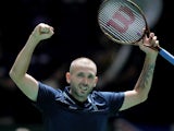 Great Britain's Daniel (Dan) Evans reacts at the Davis Cup on September 11, 2024