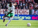 Dylan Batubinsika of Saint-Etienne in action on August 31, 2024