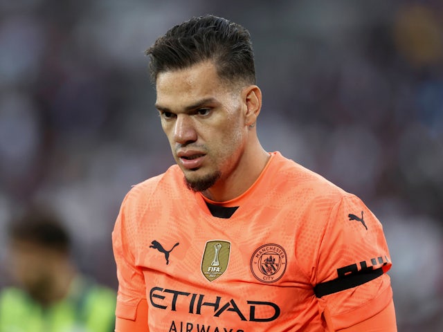 Manchester City goalkeeper Ederson pictured on August 31, 2024